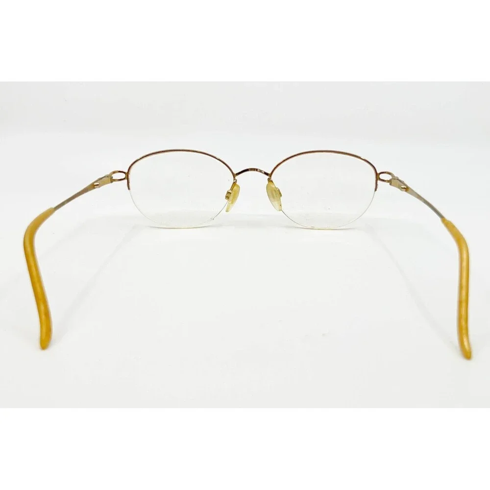 Aristar Eyeglasses Womens Gold Semi Rimless Oval 6238 49-19-135